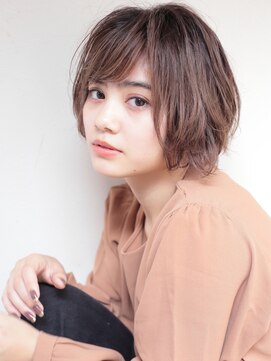 ロンドプランタン 恵比寿(Lond Printemps) 【Lond佐野】流し前髪 ゆるふわショートボブ 小顔ヘア