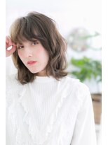 ミック ヘアアンドメイク アップ 駒込店(miq Hair&Make up)&nbsp;ハーフ顔作る★くせ毛風カーリーシークレットグラデーション