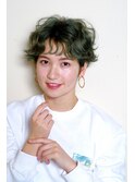 クールショート× 段カット×ダークアッシュ××暗めカラー所沢