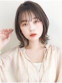 薄めバンググラデーションカラーセクションカラーくびれヘア