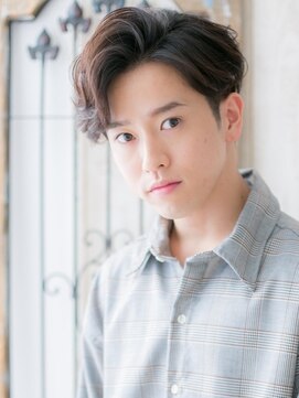 トニーアンドガイメン ホテル京阪仙台店(TONI&GUY MEN) 七三アップバング＆サイド刈り上げマッシュスタイルe仙台