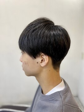 ソイクフ 四条大宮店(SOY-KUFU) MEN'S HAIR束感ショートマッシュパーマアッシュブラック
