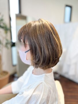 アトリエアルシュ(atelier ARCHE) 丸みボブ,ハイライト,軽いボブ,大人ボブ