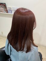 ソワン ドゥ ブレス フラン 東花園店(soin de brace Fran)&nbsp;ブリーチなしイルミナカラー濃いめピンクベージュ