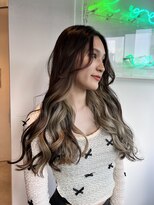 ロカリタ キョウト 河原町三条店(ROCAReTA kyoto)&nbsp;ブリーチ1回：ベージュ×チョコレートブラウン