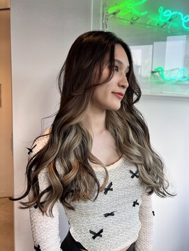 ロカリタ キョウト 河原町三条店(ROCAReTA kyoto) ブリーチ1回:ベージュ×チョコレートブラウン