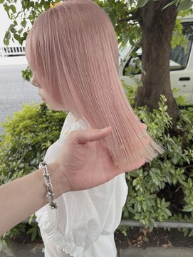 ペレ 梅田(PELE) 前髪/アンブレラカラー/こなれミディ/イメチェン/ウェーブパーマ