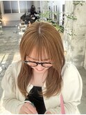 ブリーチなしベージュ