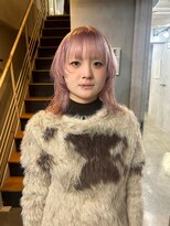 ジーナ(XENA)&nbsp;ソフトピンク柔カラー　ボブルフ　渋谷