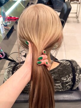 ダブ アオヤマ(DaB AOYAMA) ベージュルーツカラーデザインカラーグラデーションカラー