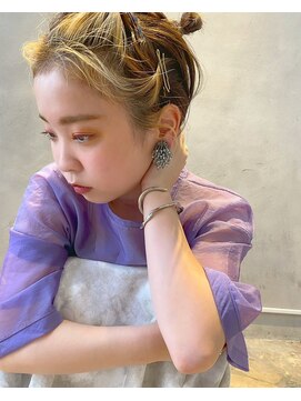 エンター 天神店(ENTER) アレンジしても可愛いブリーチカラー/レイヤー/ENTER 天神店