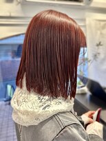 ラレイ ハラジュク(Lalei harajuku)&nbsp;【白石】ブリーチなしボルドー暖色原宿春カラーニュアンスカラー