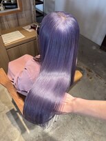 クラン バイ ナチュラル(clan by Natural)&nbsp;ロングレイヤーカット/ブリーチカラー/ラベンダーカラー