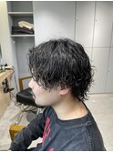 福岡天神/波巻きパーマ/シャドウパーマ/メンズカット/眉毛