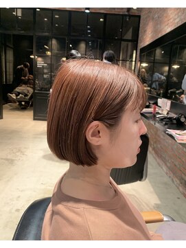 オーガニック アトリエ 大宮(organic+atelier) 髪質改善カラーハイライトピンクベージュ白髪染め40代50代