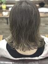 アトリエナガノ(atelier nagano) ニュアンスカラー/センターパート/ツヤ髪スタイル/ブルージュ
