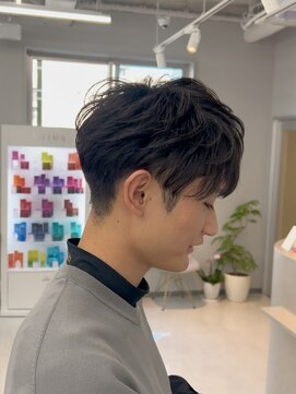 ネイロ 北千住(NeiRo) メンズマッシュ刈り上げ波巻きツイストスパイラルパーマ北千住