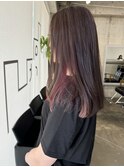 グレージュ/ピンクインナーカラー