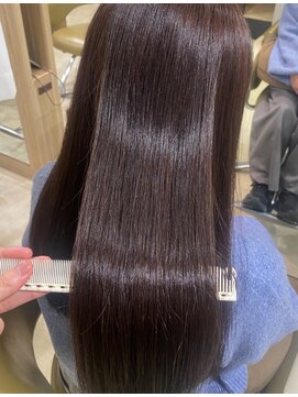 ソワン ドゥ ブレス フラン 東花園店(soin de brace Fran) ブリーチなしカラー"カシスブラウン"