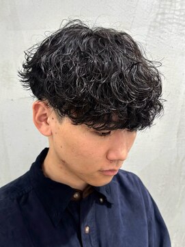 フィフス 名駅(fifth) 再現性高い波巻きスパイラルパーマ×刈り上げマッシュ