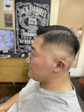 バーバーサトウ(BARBER SATO) サイドパートスタイル
