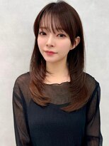 アッシュ 中野店(Ash)&nbsp;イメチェン/似合わせカット/フルバング／レッドブラウン/中野