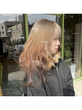 ブロンド×ベージュ×ブラウン