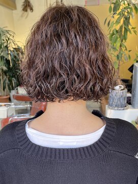 ボブパーマおしゃれパーマミニボブスパイラルパーマショートボブ