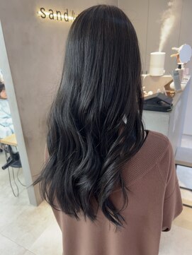 サンド 池袋(sand) グレージュカラー/池袋/ボブ/カラー/ブリーチなしダブルカラー