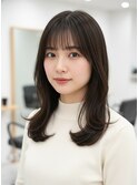 riley透け感バングレイヤー
