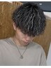 【メンズカット+パーマ+ハイライトカラー】¥25000#郡山#メンズサロン