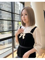 ハーツオオサカ(HE:ARTS OSAKA)&nbsp;ぷつっとラインの切りっぱなしボブ