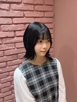 ニナ 梅田(nina)&nbsp;ナチュラルブラック×くびれボブ