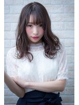 ヘアーアートシフォン 川口東口店(hair art chiffon) モードルーズな似合わせカット&ベージュカラーのラブセミディ