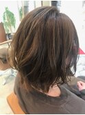 外ハネMIX肩上ボブ