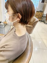 キャンバス バイ ネオリーブ 横浜西口(Canvas by neo.)&nbsp;大人かわいい小顔丸みのあるショートボブ　20代30代40代