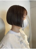ぱつっとラインがでるボブ