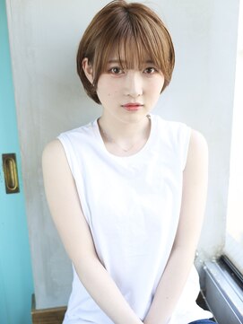 バース(BIRTH) 天神【BIRTH】前髪ありショートボブ×ことりベージュ　8