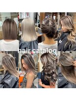 ラフ(LAFF)&nbsp;#バレイヤージュ#グレージュカラー#ボブウルフ#ココアベージュ