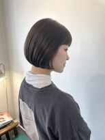 ハク(haku) ミニボブ × 透明感グレージュ