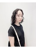 【松戸 藤原】黒髪ミディアムウェーブ