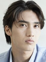 センターパートカルマヘアニュアンスパーマ韓国シャドウパーマ