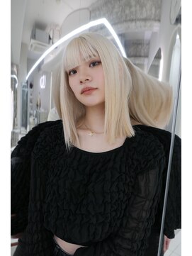 ガガ 心斎橋(GAGA) 韓国/ハイトーンカラー/ワンホンヘア/レイヤーカット/髪質改善