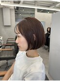 #ピンクラベンダー#ボブ#ミニボブ#アイロン