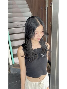 アヴァンス 天王寺店(AVANCE.) 【レイヤースタイル】×【ダークグレージュ】