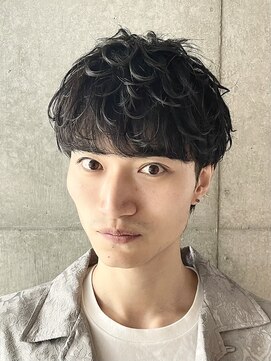 ブルニール 心斎橋(BLEUNIR) 波巻きスパイラルパーマビジネスパイラルパーマメンズマッシュ