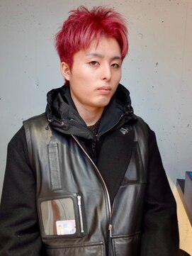 シティ(sity.) ブリーチカラー　メンズヘア　スパイキーショート　天神大名