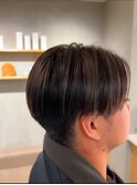 メンズ センターパート ダークハイライト