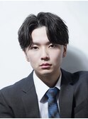 【alpha 新宿】ビジネスヘア×センターパート