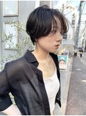 NUDE 10代20代30代レイヤーハンサムショート前髪なしショート